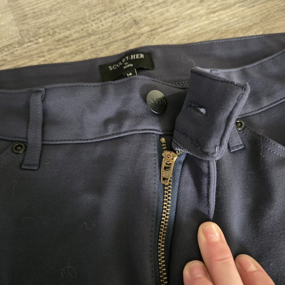 Dark Navy Straight-Leg Dress Pants - Picture 3 of 6